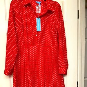 Draper James tie shirt dress